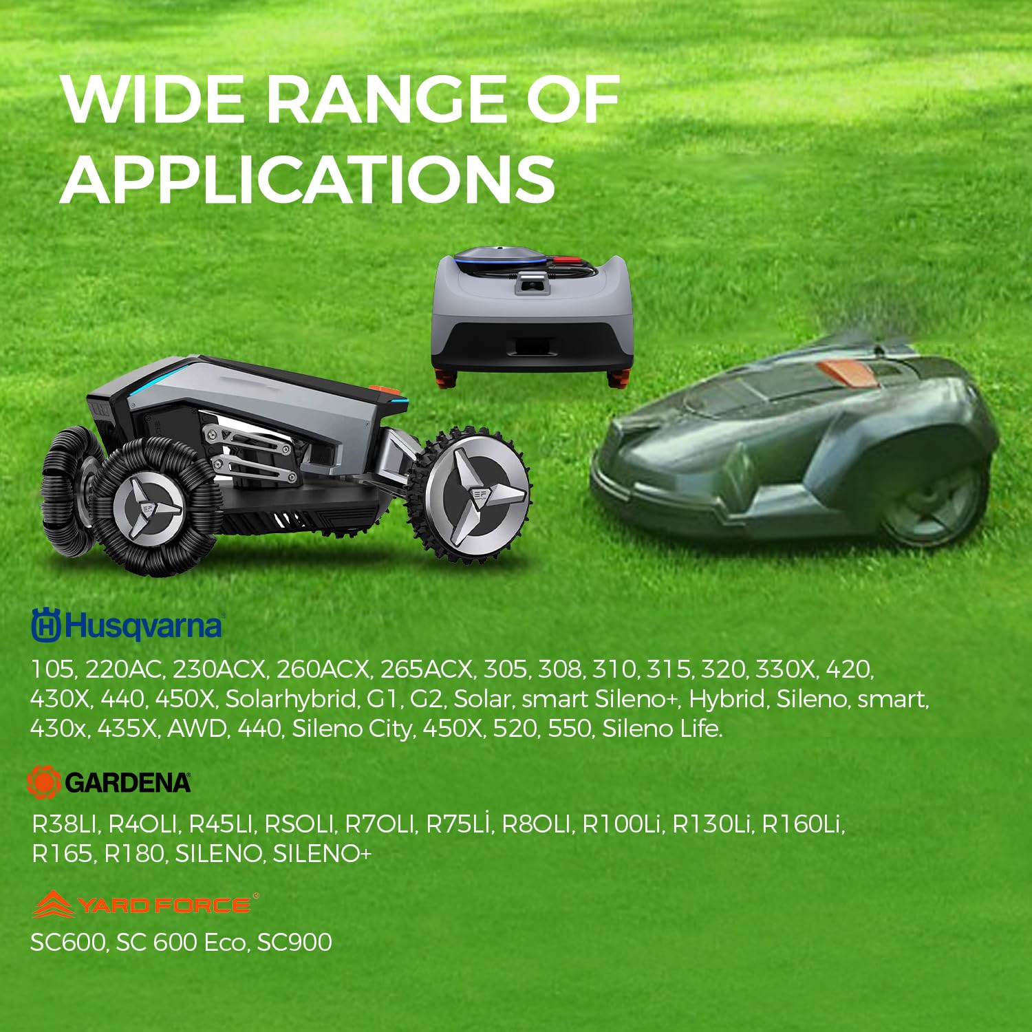 Green Piece Lame per robot tosaerba (confezione da 30) – in acciaio inox – 0,75 mm – compatibili con Husqvarna Automower, Gardena, Segway, Navimow, Ecovacs, ecc. – Taglio ad alte prestazioni con viti