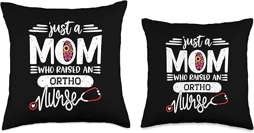 Miniatura 3 de Mom of Ortho Nurse - J0INHCM5 Just A Mom Who Raised an Ortho Nurse RN's Mommy Mother's Day - Almohada de 16 x 16 pulgadas, multicolor