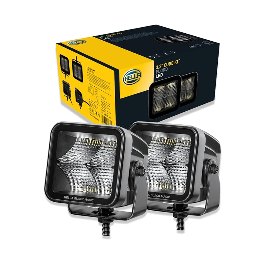 Amazon.com: Hella Black Magic LED Series 3.2 Inch Cube Kit