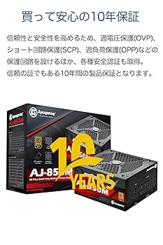 Amazon | Apexgaming AJシリーズ 80 PLUS GOLD認証 850W フル