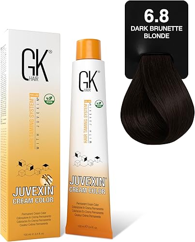 GK HAIR Juvexin® Cream Color 6.8 Dark Brunette Blonde 3.4 Oz Multi Level Lift Ha