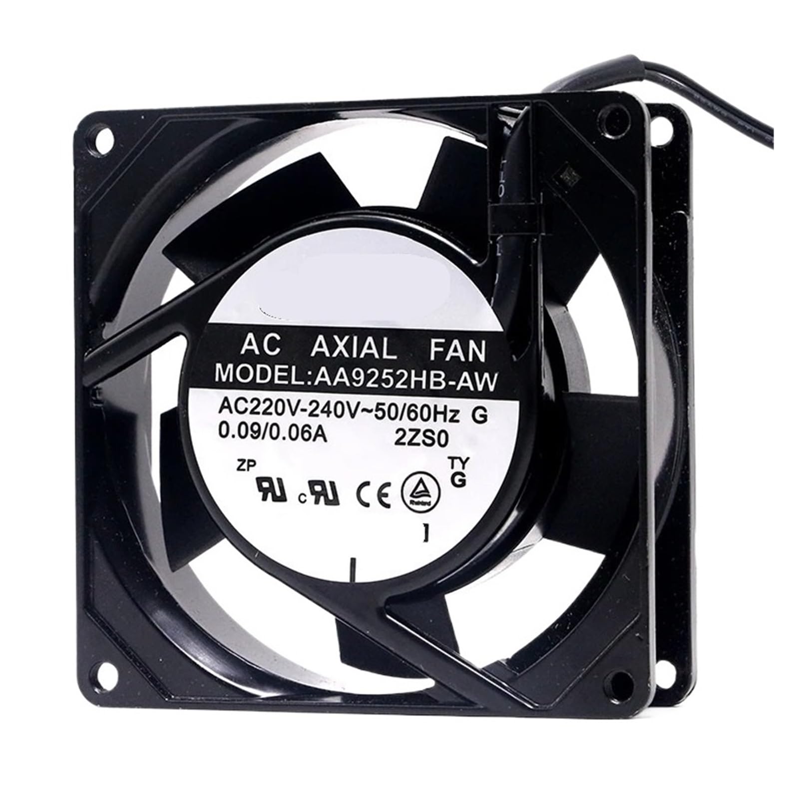 PEQYUACTE AA9252HB-AW AC 220V 240V 0.09A 90x90x25mm 2-Wire Cooling Fan