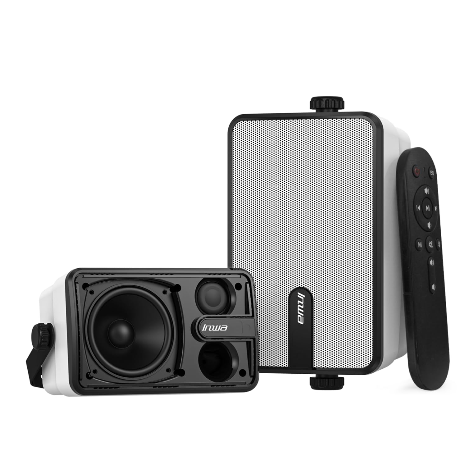 Inwa Cassa Bluetooth Esterni, Sistema Audio Wireless per Interni ed Esterni, Impermeabile IPX5 Altoparlante, 250W(2 Pezzi Sync Speaker' & Adattatore AC/DC, 1 Telecomando, RMS 25W)
