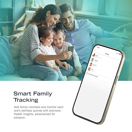 Miniatura 6 de Nautica Báscula digital de baño Body Tracker, báscula inteligente habilitada para Bluetooth con IMC, grasa corporal, seguimiento de masa muscular y