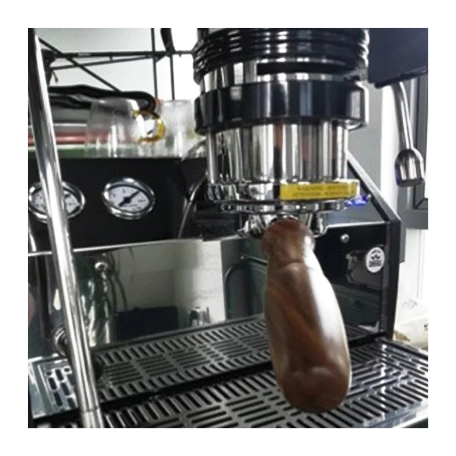 Portafiltro Sin Fondo De Café,Compatible Con La Marzocco E61 GS3 LINEA | CLASSIC FB70 FB80 GB5 Wood Handle Reemplazo Antideslizante(51mm)