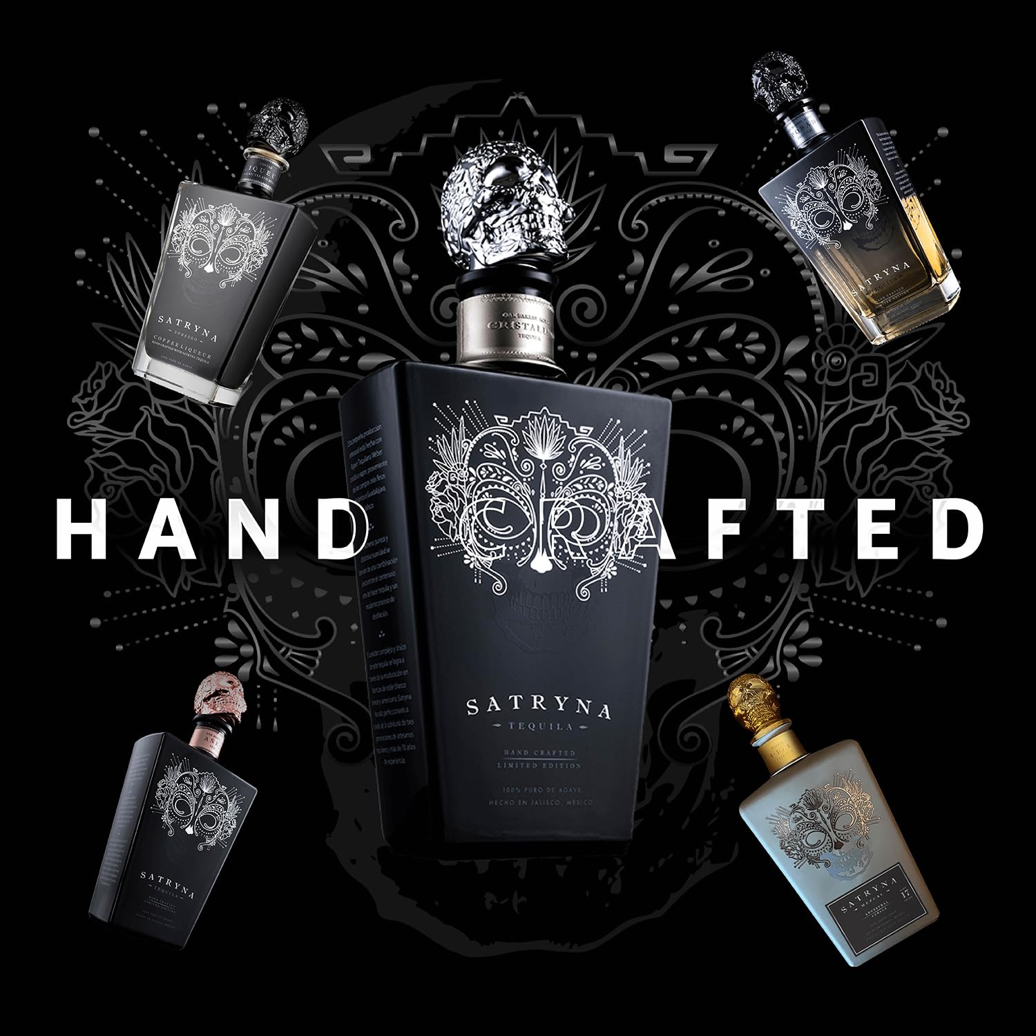 Mezcal Artisanal Ceniza SATRYNA vol. 46.5% Gift Pack 70cl