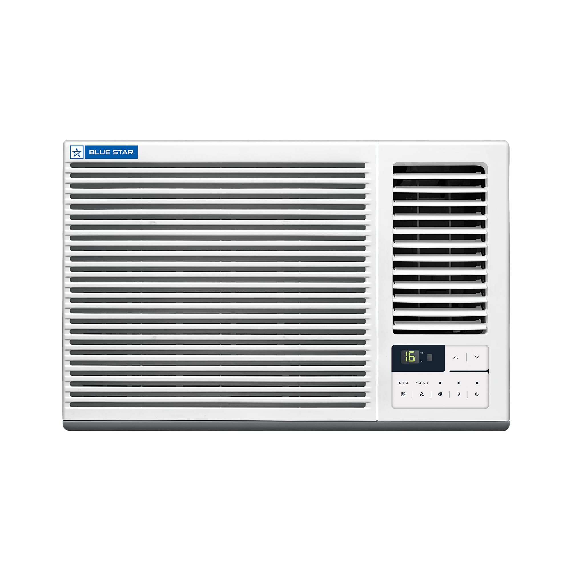 Blue Star 1.5 Ton 3 Star, Inverter Window AC (Copper, 2 Way Swing, Multi Sensors, Blue Fins, Self Diagnosis, WIA318GXU, White)