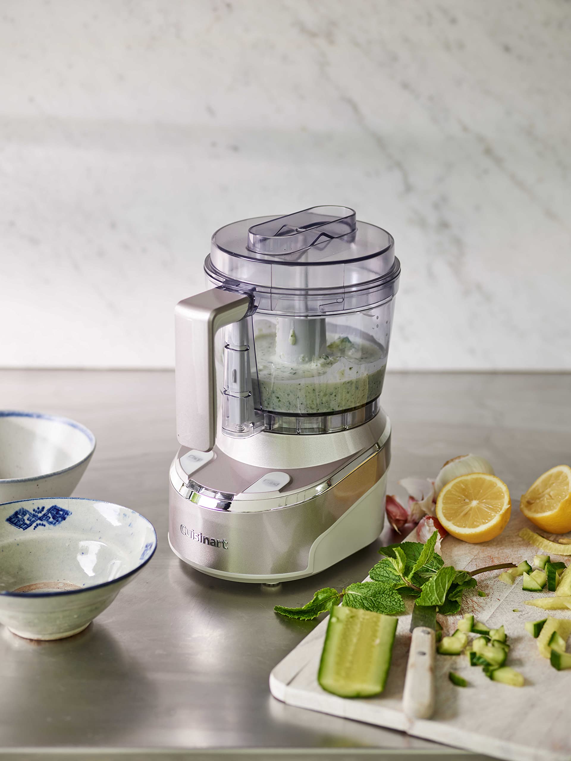 Cuisinart Cordless Mini Prep Pro Mini Rozdrabniacz i procesor żywności, rozdrabniacz, mikser do przypraw, bezprzewodowy, ładowanie przez USB 2 godziny pełnego naładowania, rozmiar 80 cebuli, pojemność