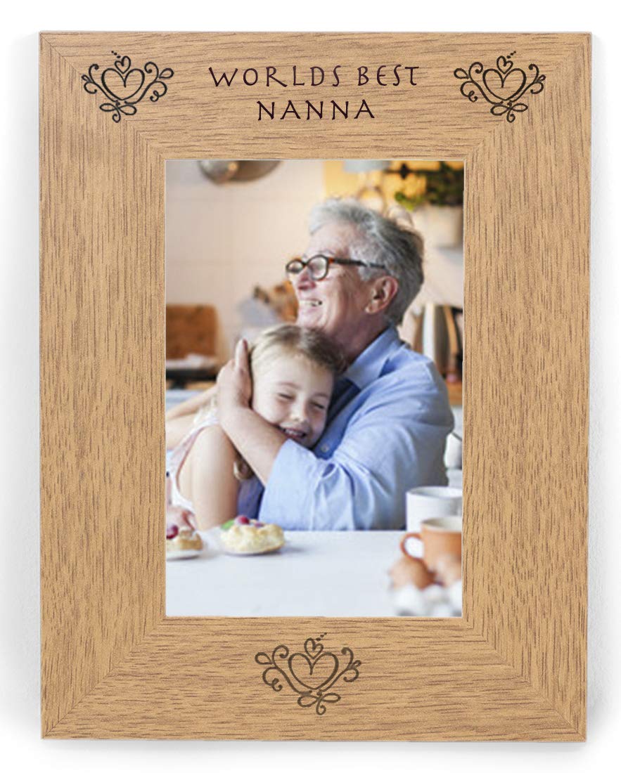 Chris Bag Of Goodies Brown Worlds Best Nanna 6X4 Photo Picture Frame Keepsake Gift From Grandon Granddaughter Grandchildren For Birthday Present Christmas