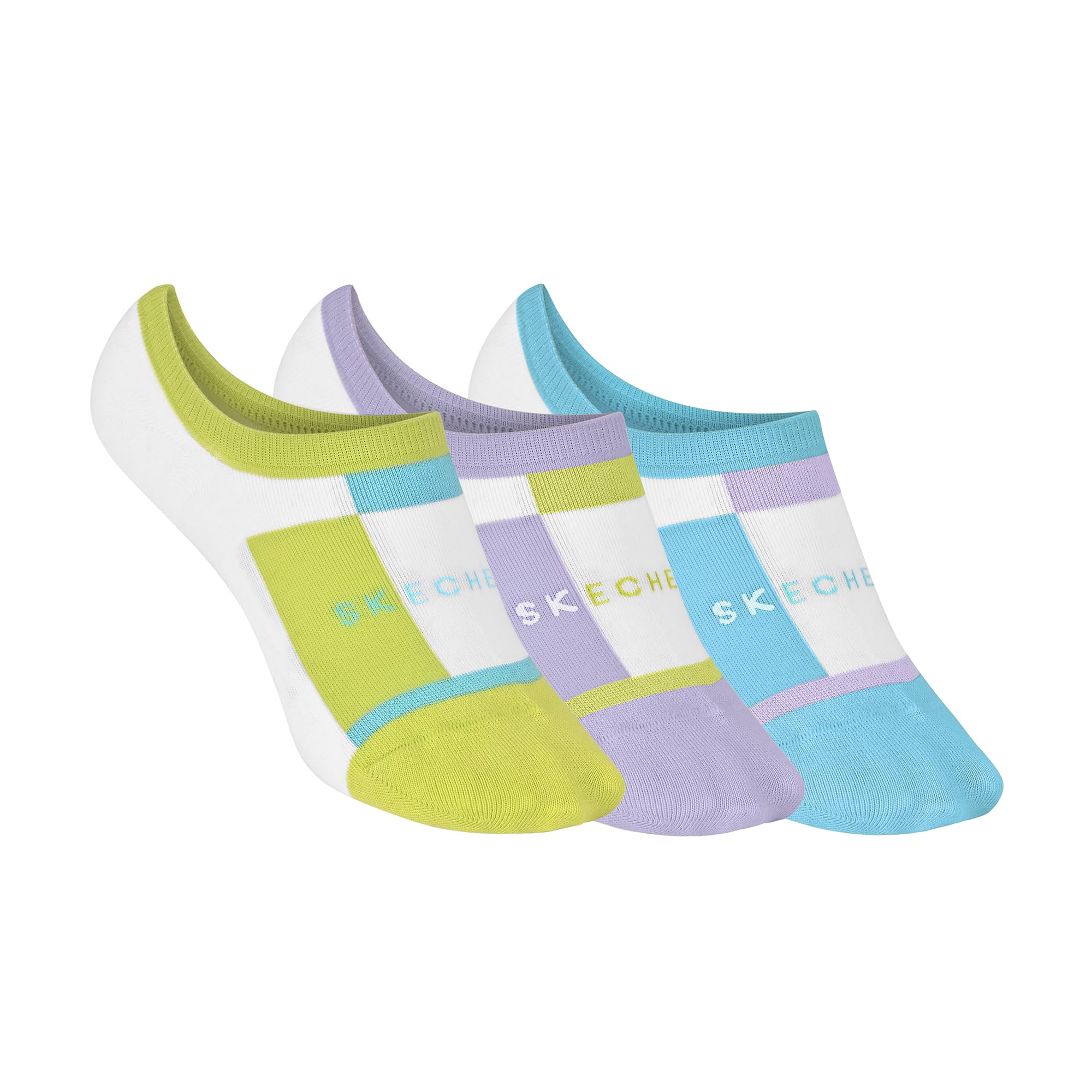 skechers Women's Socks-3PK WOMENS BLOCK NON TERRY LITRUE-picture-35