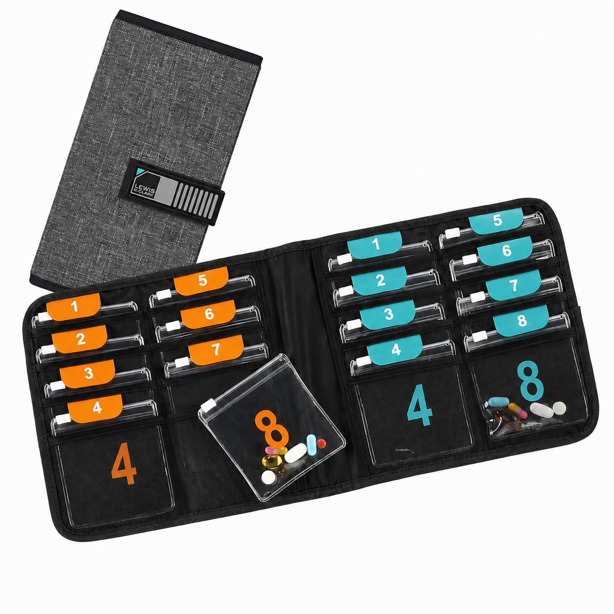 衛生日用品 what we want PILLCASE Amazon.com: Lewis N. Clark Travel Pill Organizer, Portable Pill