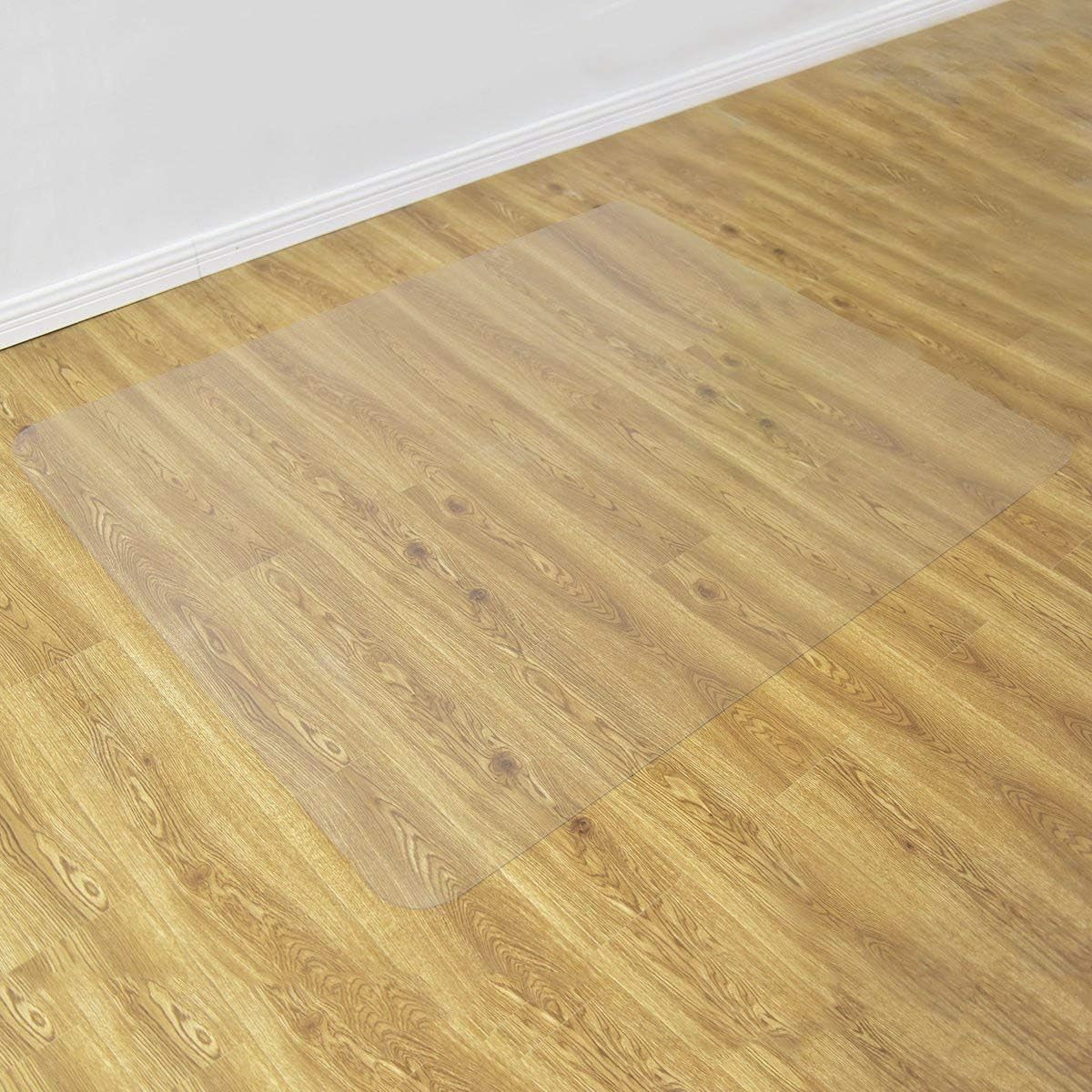 Goplus 47" x 59" PVC Chair Mat for Hard Floors Clear Multi-Purpose Floor Protector