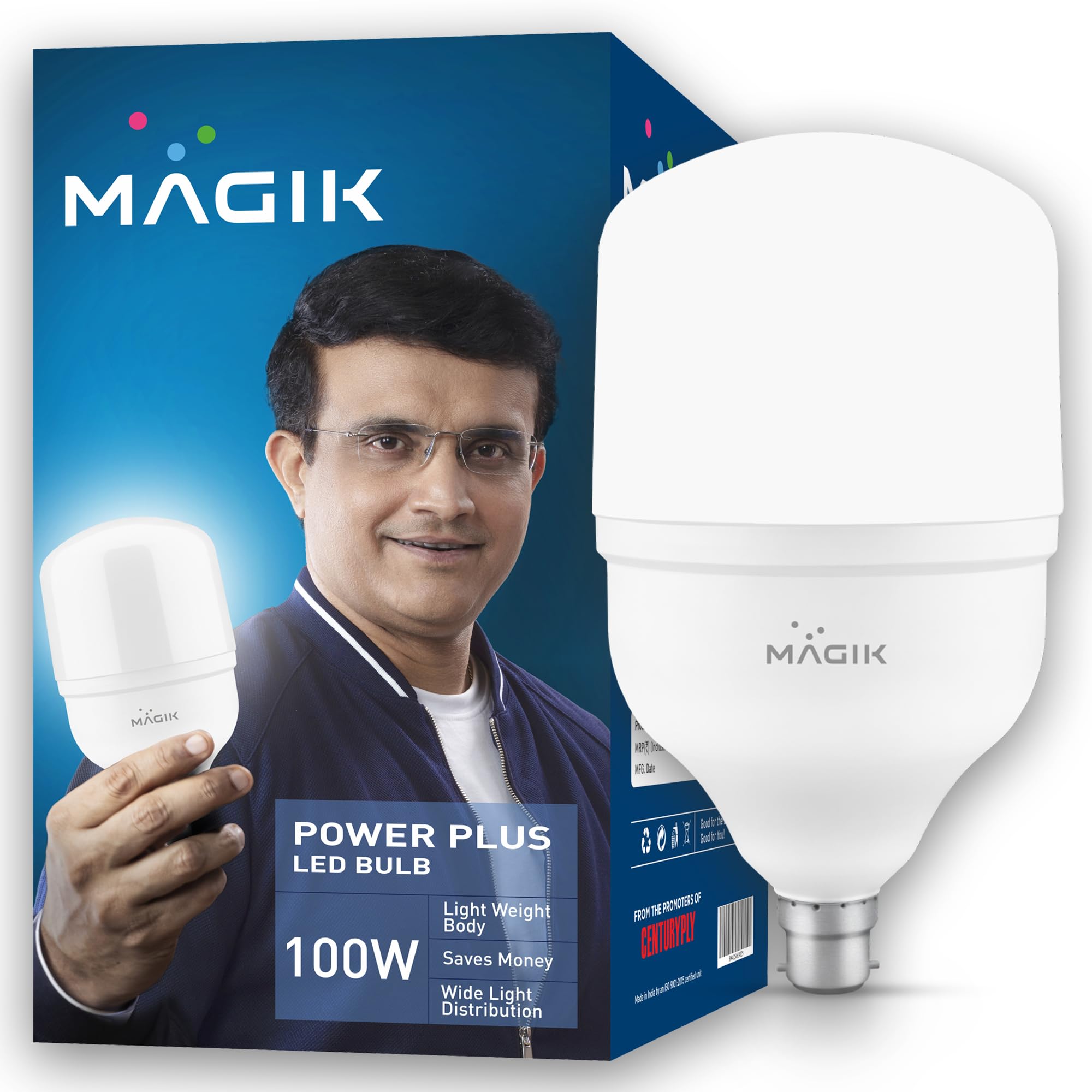 Power Plus 100W LED Bulb B22 Cool White (Pack of 1) Cool Day White-image-15