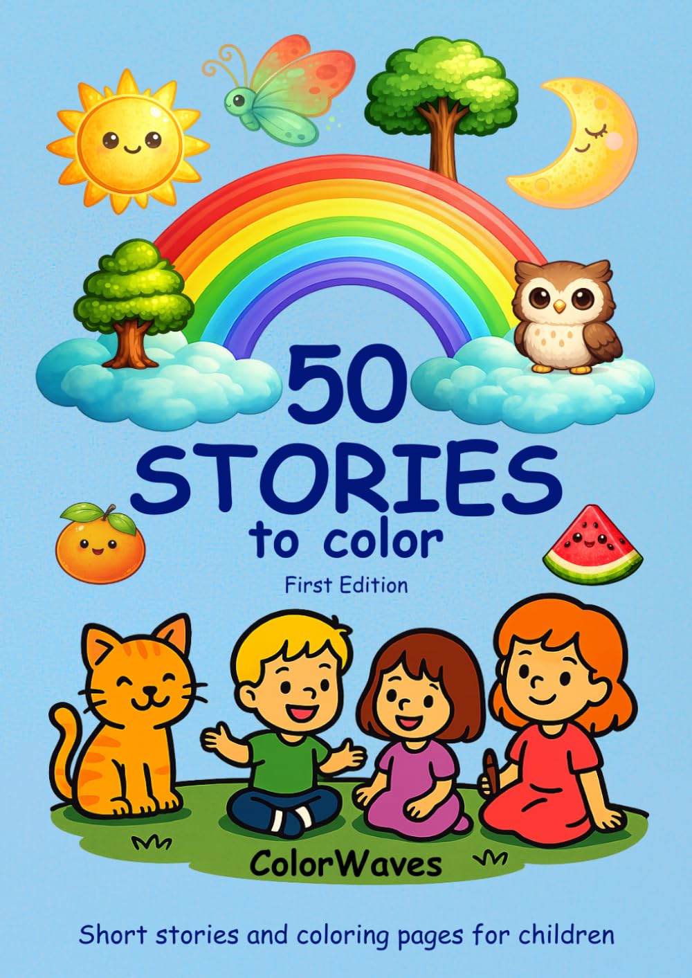 50 STORIES to color: Short stories and coloring pages for children ages 4–8 – Creative activity book