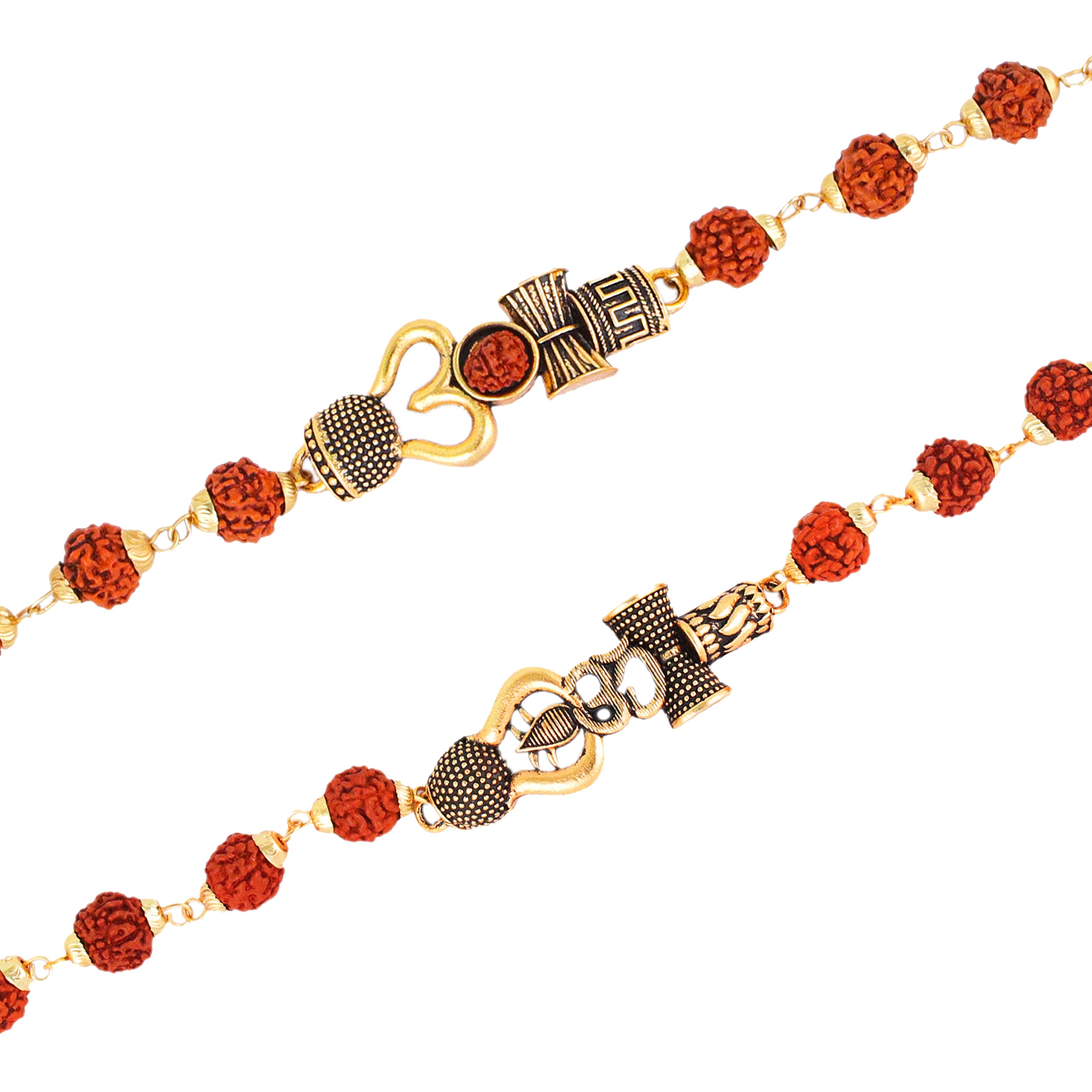 Fashion Frill Adjustable Om Rudraksh Rudraksha Bracelet Rakhi For Men Brother Set Combo Of 2 | Rakhis For Rakshabandhan (B0B887Q9TC) Amazon Price History, Amazon Price Tracker