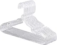 Kit 50 Cabide Infantil Reforçado Cristal Acrílico 8MM Transparente