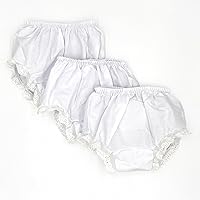 Vista 3 de Baby Girls Bloomers - Funda para pañales de doble asiento, paquete de 3