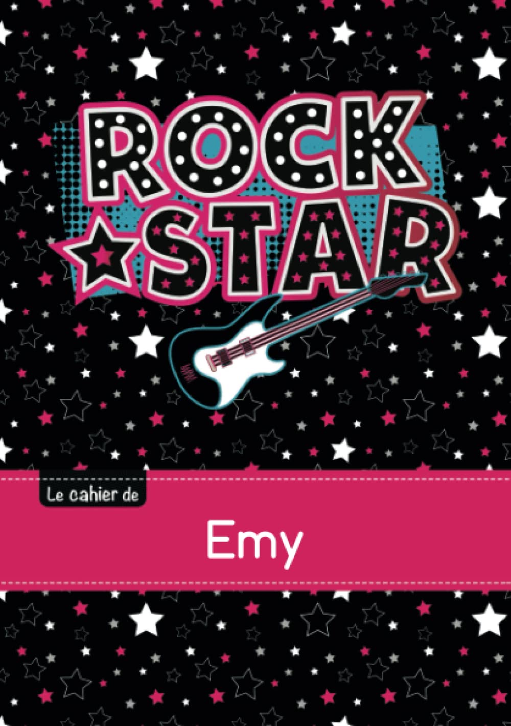 Le cahier d'Emy - Petits carreaux, 96p, A5 - Rock