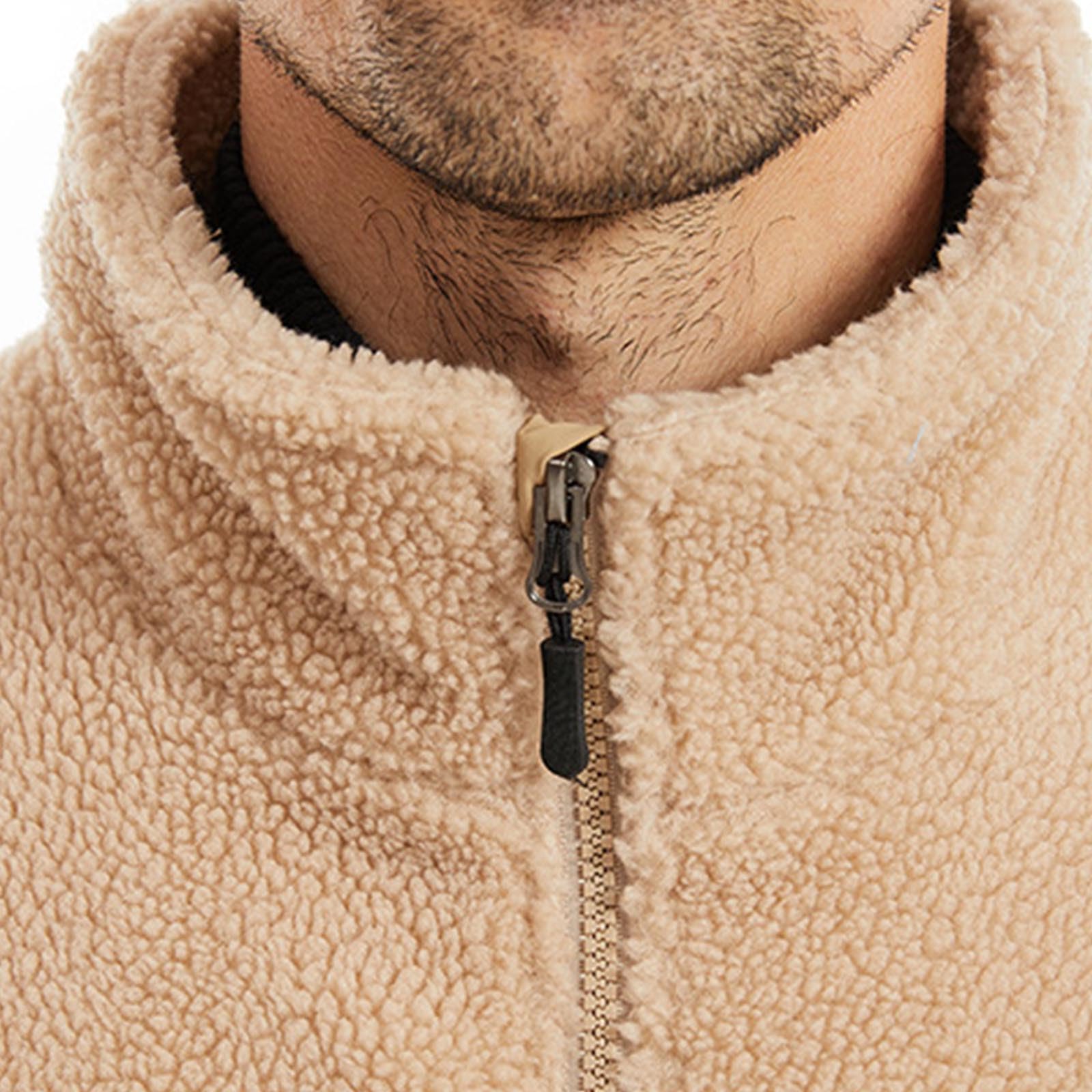 Beheizbare Jacke Herren Damen, Teddy-Fleece Beheizte Jacke USB Elektrische Heizjacke mit 4 Heizzonen Heizmantel Weiche und Warme Jacke mit Heizung Waschbarer Winterjacke für Outdoor Reiten Skifahren