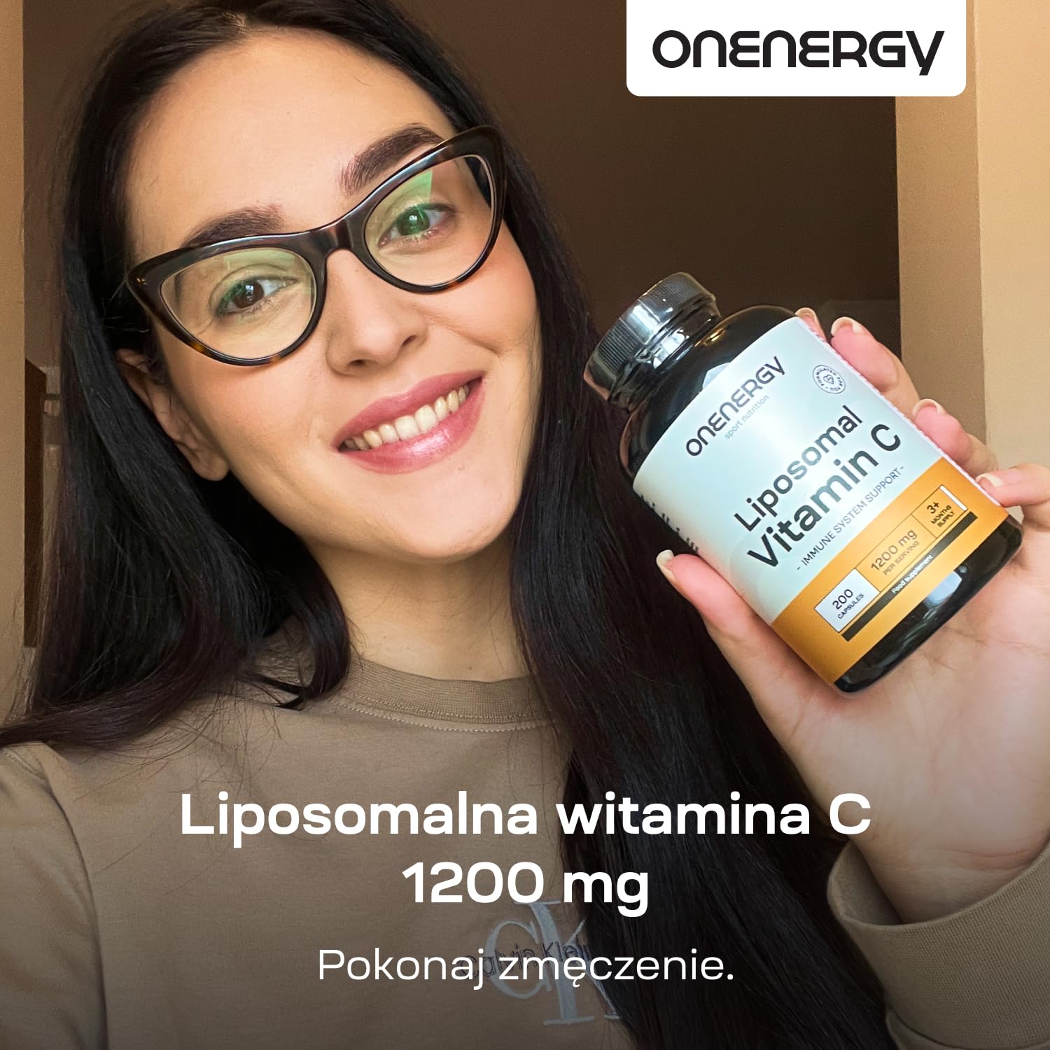 Liposomalna witamina C 1200 mg - 200 kapsułek - Wyciąg z dzikiej róży i fosfolipidów słonecznika - Wzmocnienie układu odpornościowego - Działanie przeciwutleniające - Zwiększenie energii