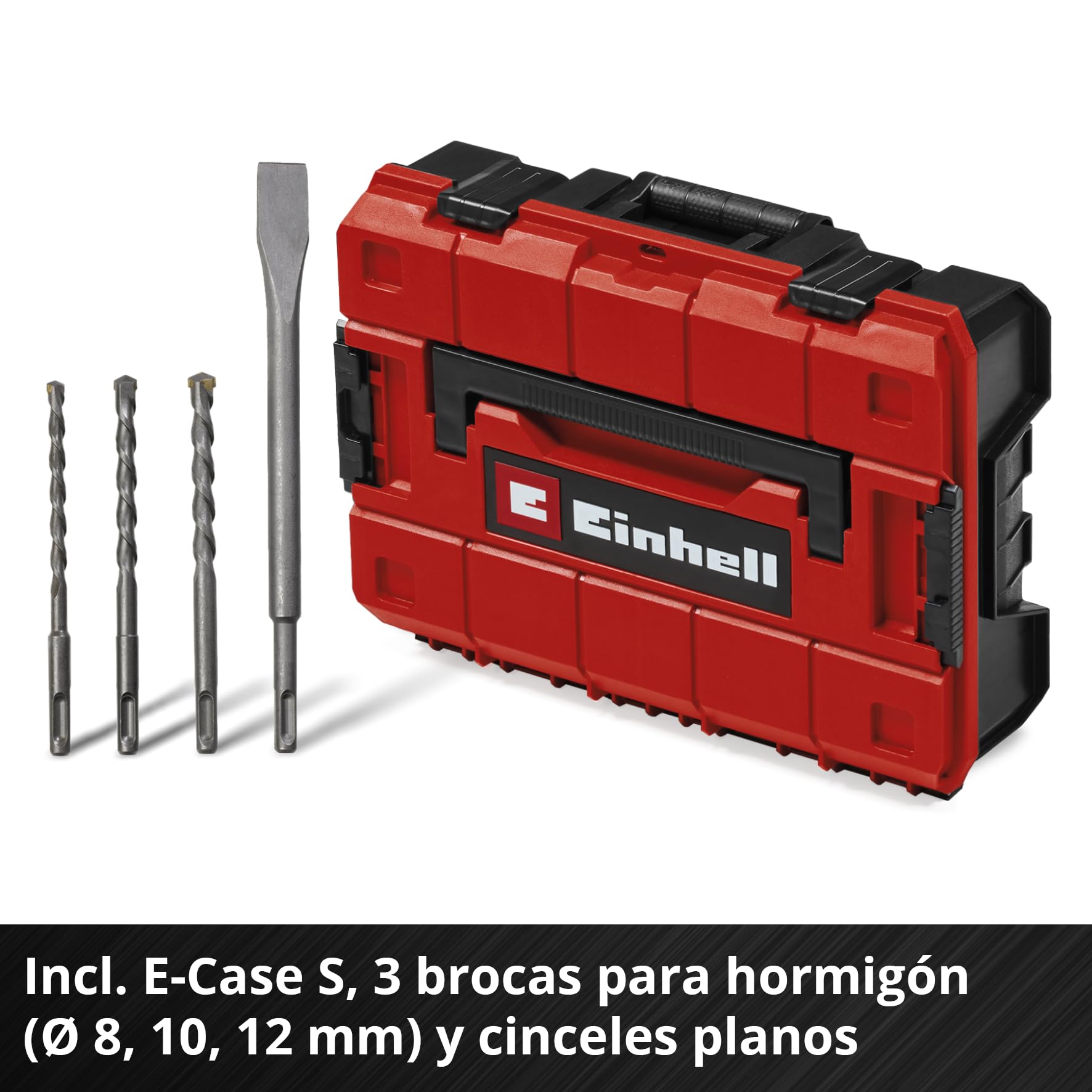 Einhell Professional Power X Change martillo perforador con batería TP-HD 18/28 Li BL +4 (1x3,0A+) (18 V, Brushless, 3 J, SDS-plus, 4 funciones, accesorios, incl. Batería 3,0 Ah Plus + cargador)