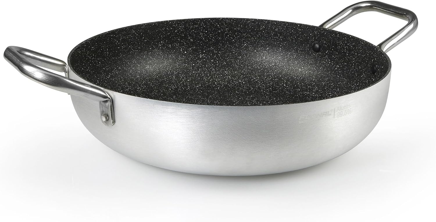 STP GOODS Flonal PROF PURA Deep Frying Pan with Two Handles