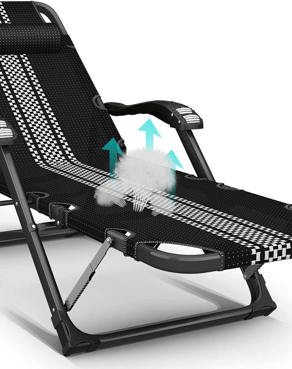 Campung Chair Patio Lounge Chairs Reclining Chair Folding Chair al Leisure Chair Office Napping Bed Home Back Portable Chair 976825cm Reclining Patio Chairs