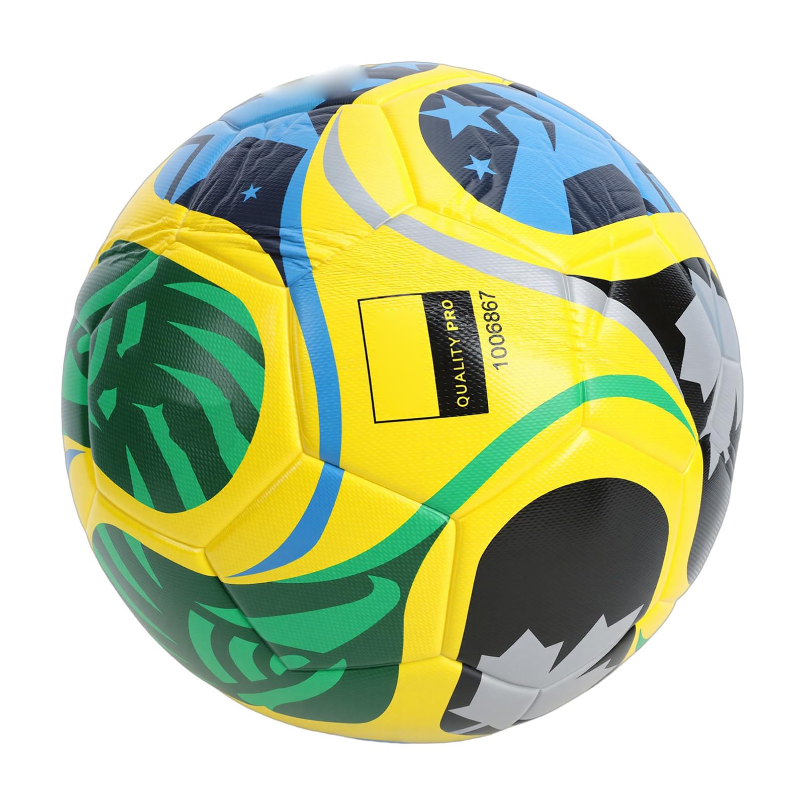 Pallone da Calcio Misura 5, Pallone da Gara Termosaldato, di Dimensioni Ufficiali Premium con Camera d'aria Rinforzata, Ideale per Allenamento, Gioco Competitivo e Tutti i Livelli di abilità