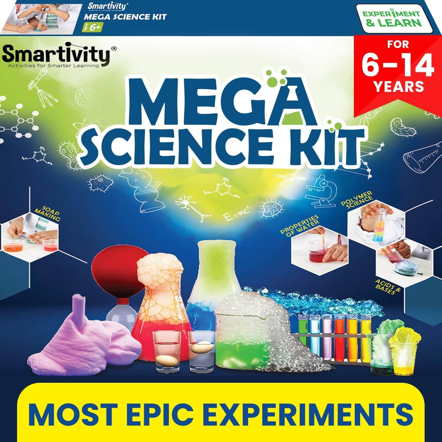 Smartivity Mega Science Kit 150+ Science Experiment Kit for for Kids 6
