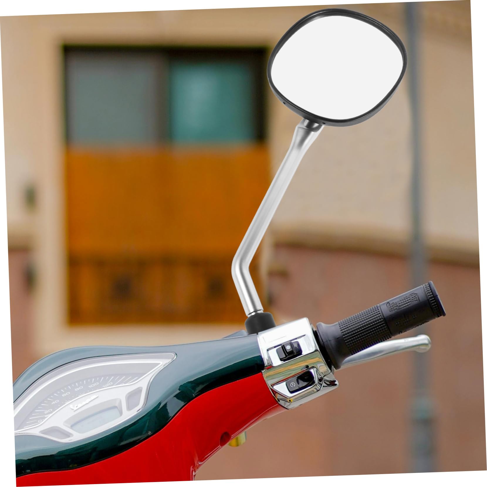 SOLUSTRE Specchietto Retrovisore per Bici Elettrica e Scooter in Abs, Facile da Installare, Design Elegante e Versatile, per Sostituzione Manubrio