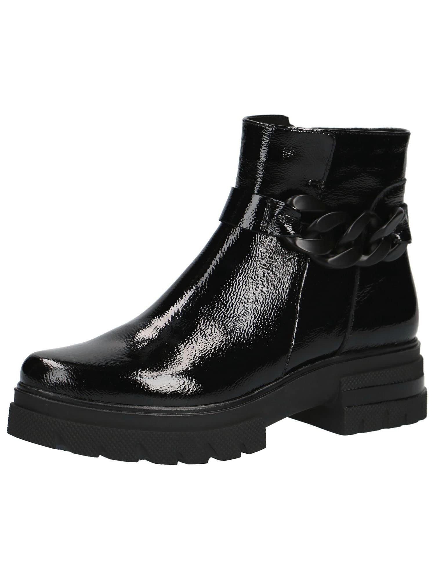 CAPRICE Women's 9-9-25413-29 Ankle Boots, Black Naplak, 6 UK