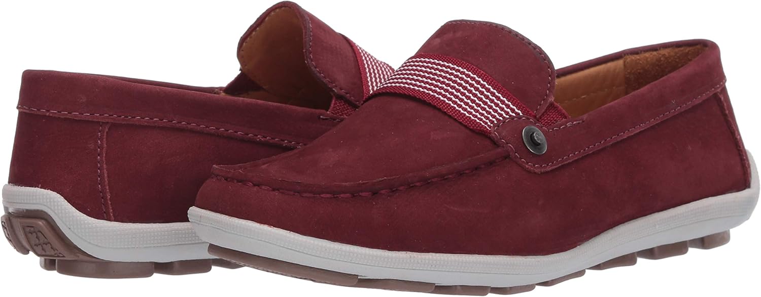Driver Club USA Unisex-Child Boys/Girls Leather Luxury Fashion Driving Loafer with Grow Grain Detail