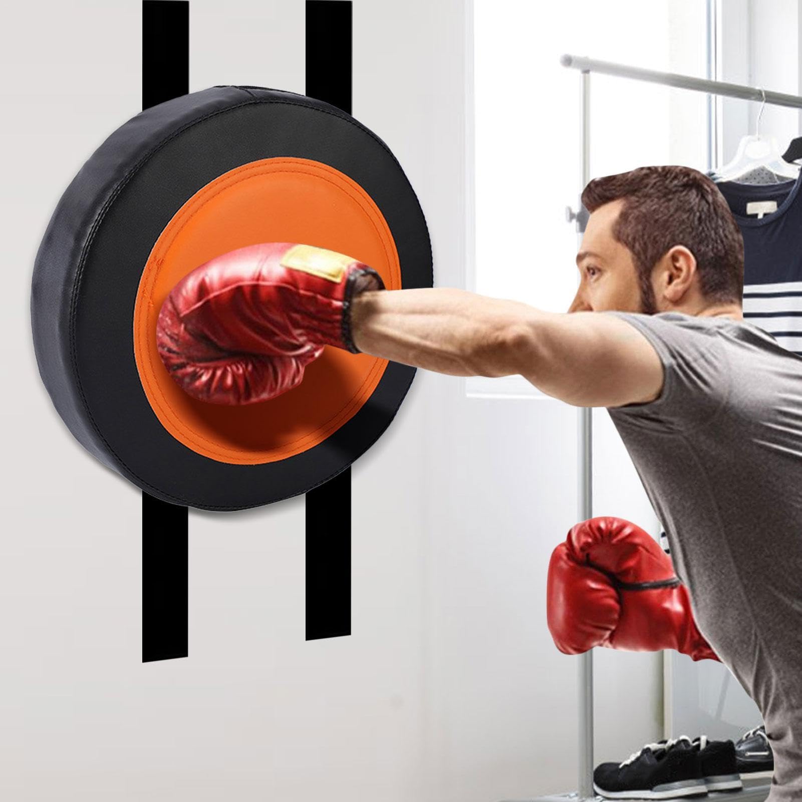 Sacco da boxe da parete, PU Leather Wall Target Punch, Attrezzatura per il fitness regolabile in altezza per arti marziali, Taekwondo