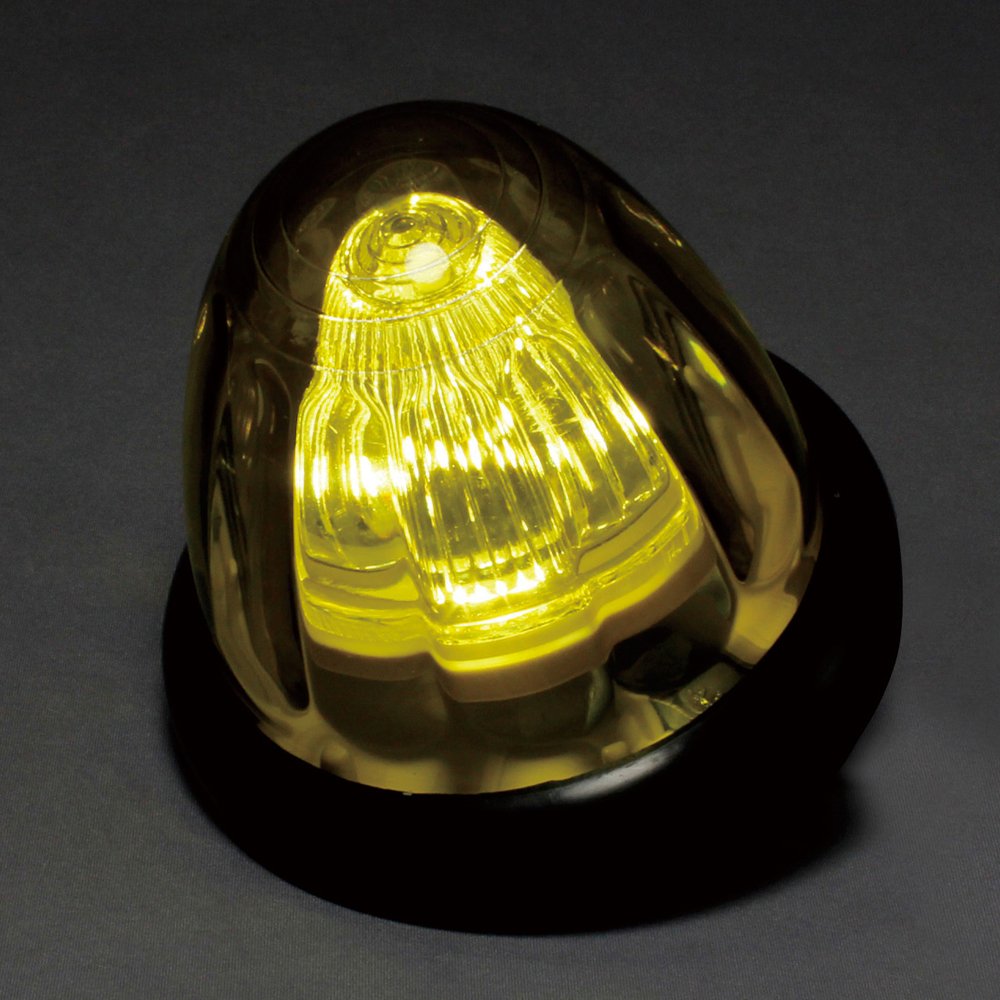 槌屋ヤック　超流星マーカークリアイエロー　ステー付き　６個セット ヤック 超流星マーカークリア／アンバー6個 槌屋ヤック YAC 超流星