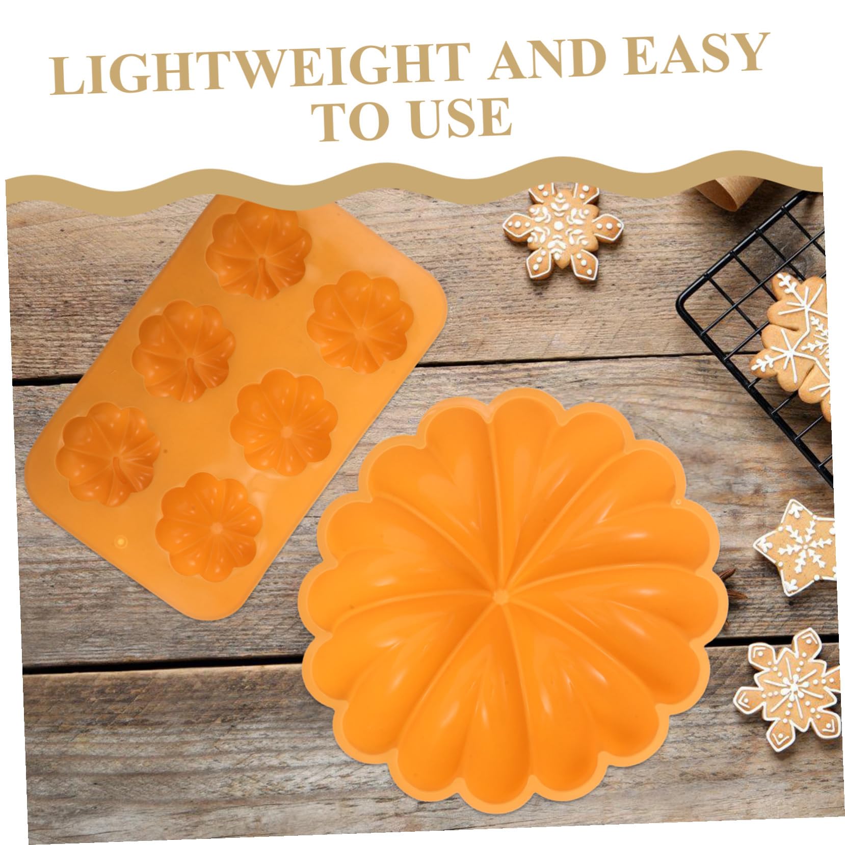IMIKEYA 2piezas Moldes de Silicona para Pasteles de Calabaza Molde de Silicona para Hornear para Halloween y Festivales Cosecha para Postres de Mousse de Gelatina y Repostería Doméstica