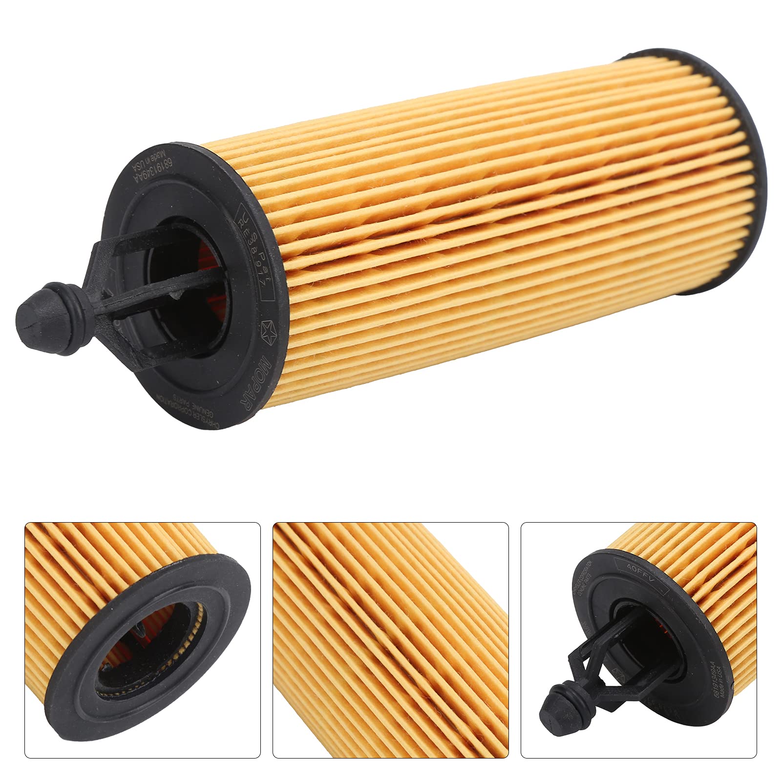 Motor Ölfilter, Fydun Ölfilter Satz mit Dichtung 68191349AA 