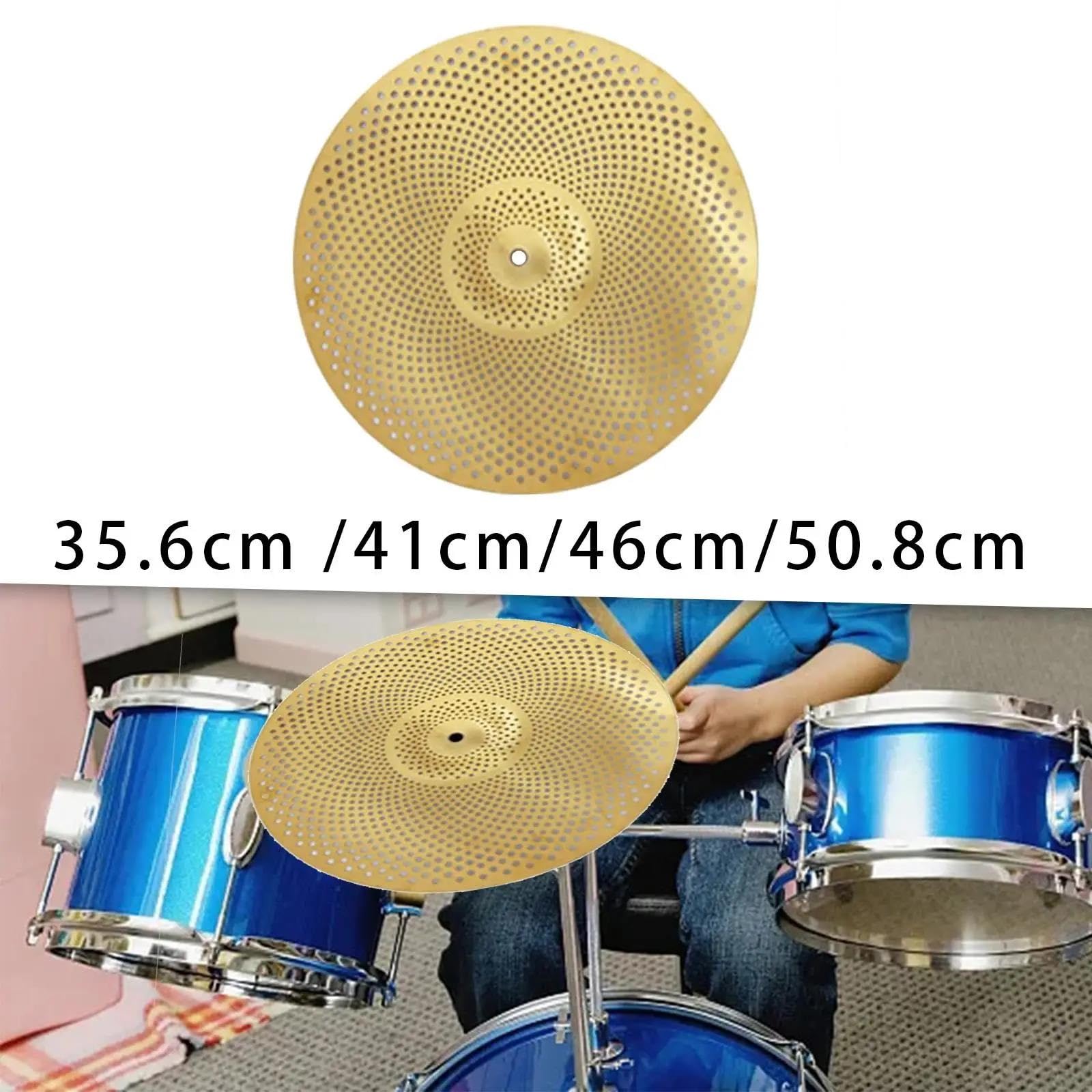 Talerze Hi Hat Talerz Ćwiczeniowy Do Perkusji O Niskiej Głośności(20inch)