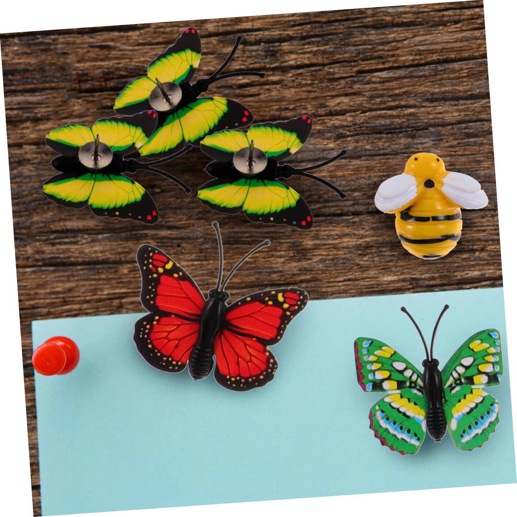 TEHAUX 120piezas Chinchetas Decorativas De Abeja y para Tablero De Corcho De Multifuncionales para Fotos y Notas para Decoración De Paredes y Mapas