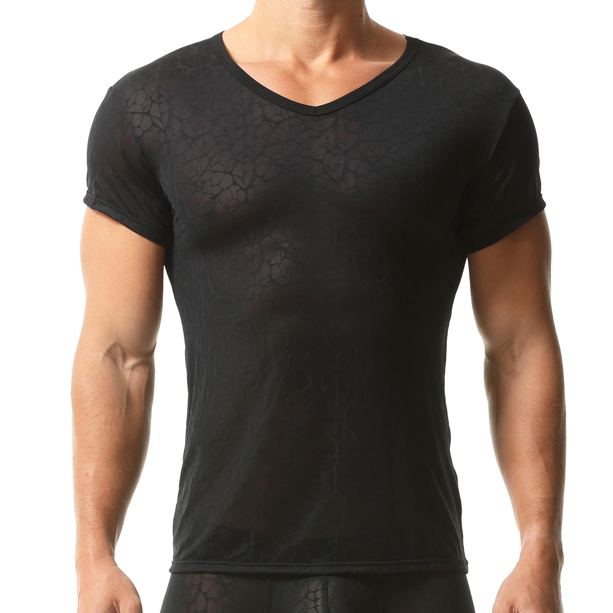 QiaTi Herren Unterhemd Kurze Ärmel T-Shirt Rundhalsausschnitt Slim Fit Body Shaper Unterwäsche für Männer Daily