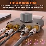 Nobsound Mini Bluetooth 5.0 Amplificateur : 100W HiFi Stéréo Ampl. avec entrée USB/AUX, sans fil Audio Receveur des conférenciers à domicile/bureaux (Noir)