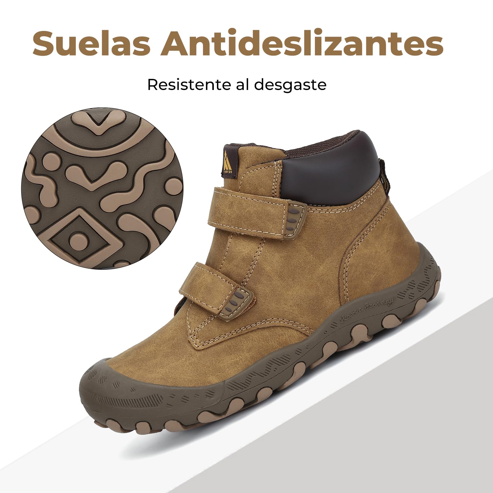 Mishansha Unisex Niños Zapatos de Senderismo para Antideslizante y Ligero Botas para niña Botas de Montaña — view 6