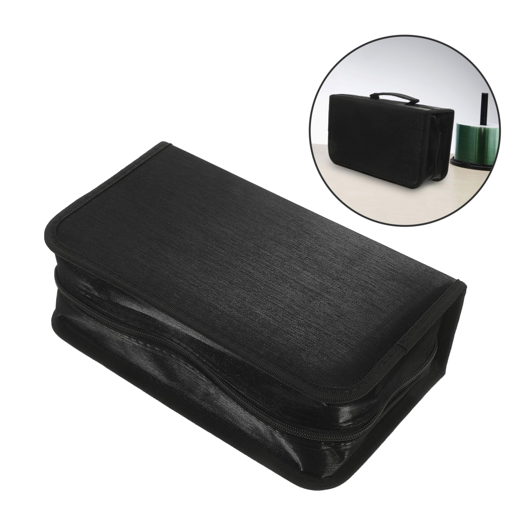 ULTECHNOVO 3pezzi Custodia Per Cd e Dvd Organizer Portatile Capacità Design Elegante e Compatto Protezione Da Graffi Perfetta Per Casa e Viaggi