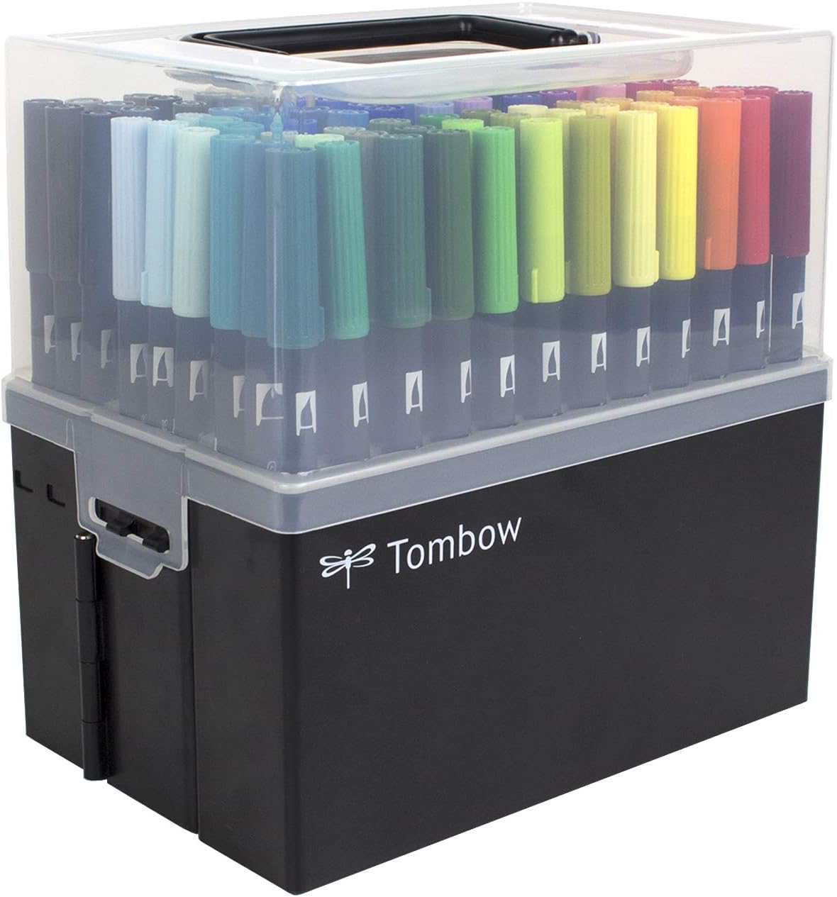 56179 Dual Brush Pen Art Markers, 108 Color Set with Marker Case. Blendable, Brush and Fine Tip Markers with Marker Case