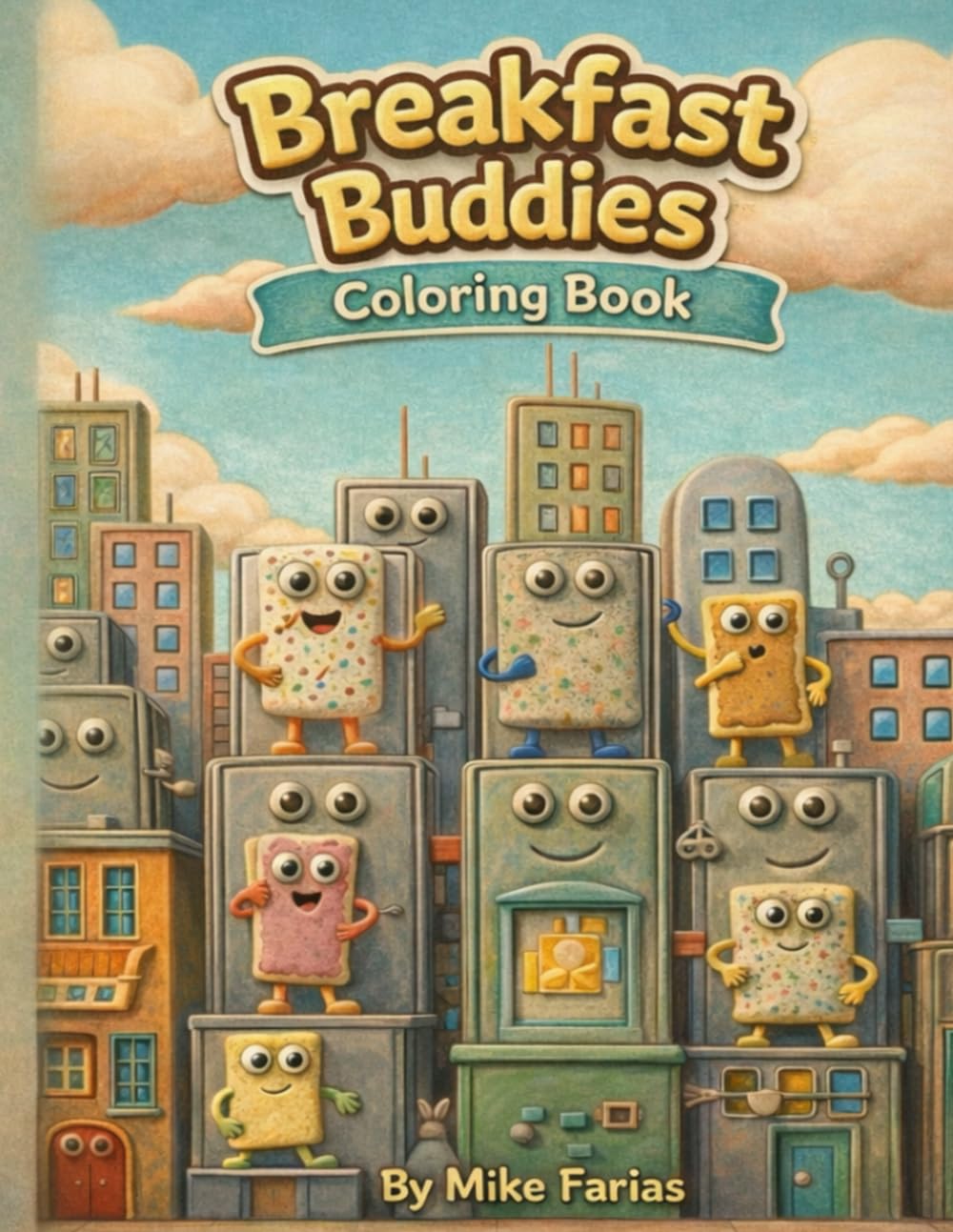 Breakfast Buddies Coloring Book: Cute Breakfast Food Characters Coloring Book for Kids, Teens & Adults