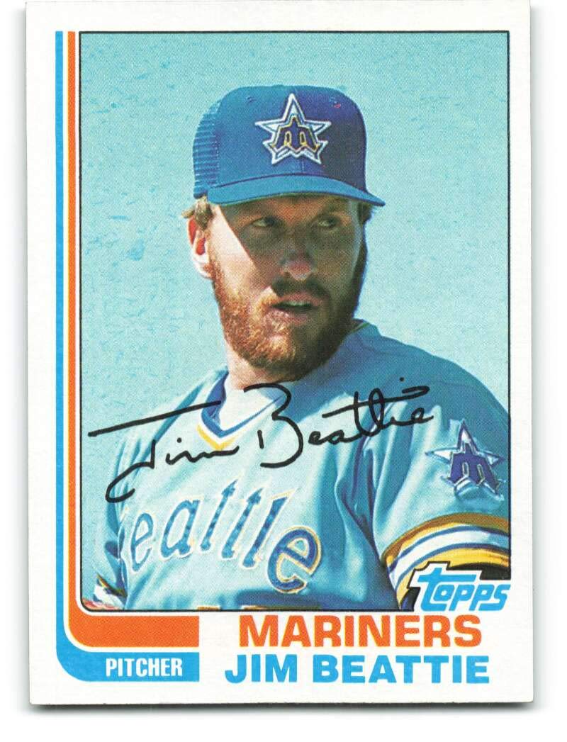メジャーリーガー Jim T バット付きカード Amazon.com: 1982 Topps Baseball #22 Jim Beattie Seattle Mariners