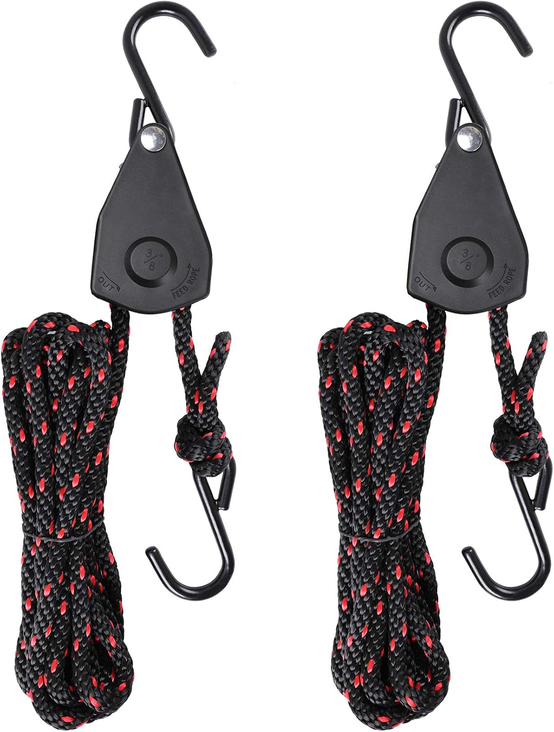 3/8 x14ft Ayaport Kayak Rope Tie Down Ratchet Straps Bow and Stern