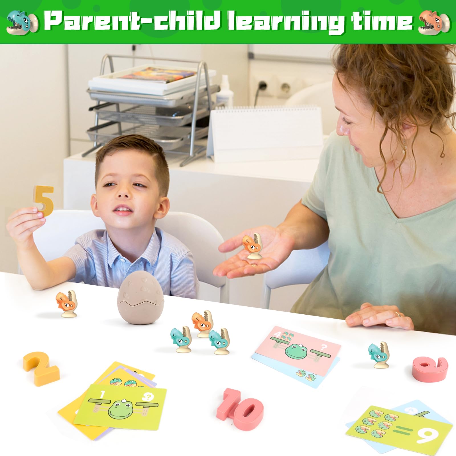 4 w 1 Magnetyczny zestaw wędkarski, Montessori zabawka z zestawem równowagi i cyframi edukacyjnymi, z 21 rybami, 2 wędkami i 10 kart, zabawki dla dzieci 2-5 lat