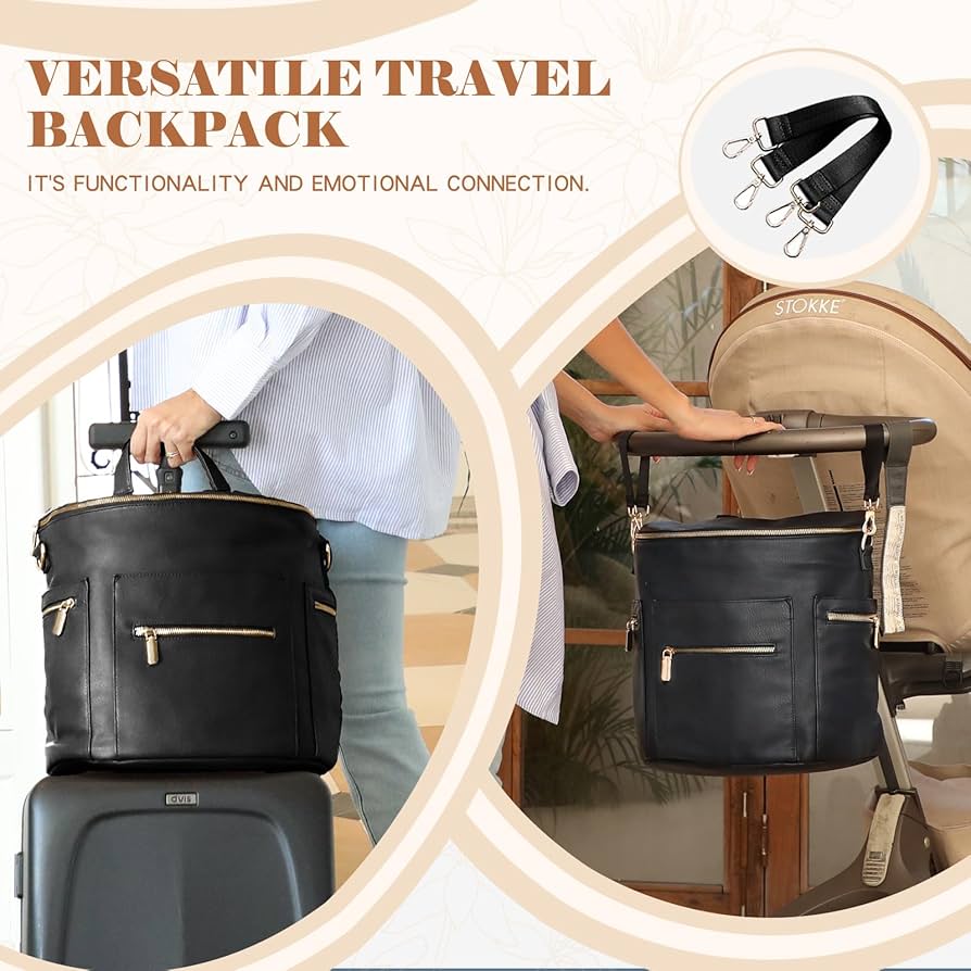 Amazon.com: miss fong Diaper Bag Backpack Baby Diaper Bag