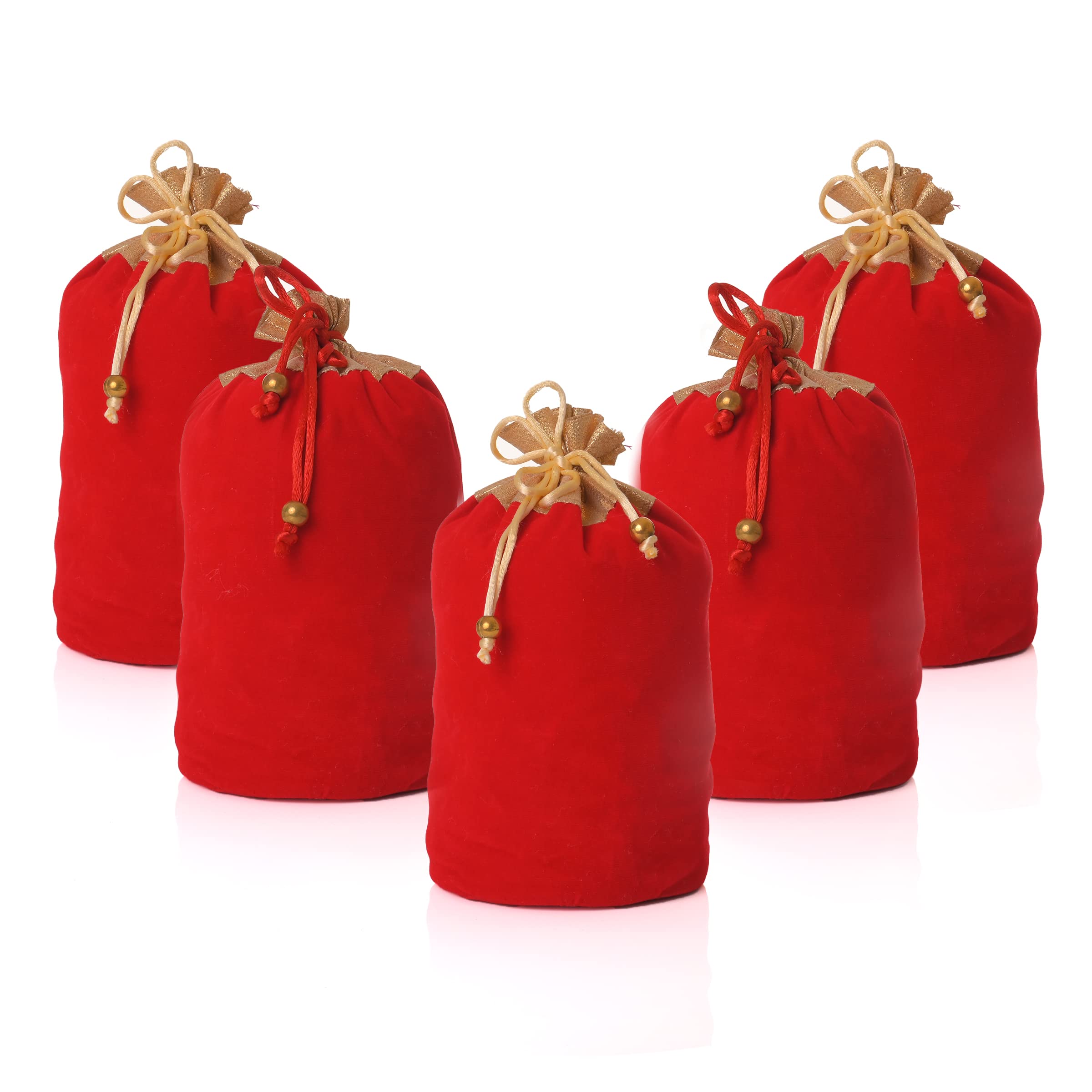Aditri Creations Red Bag set of 5