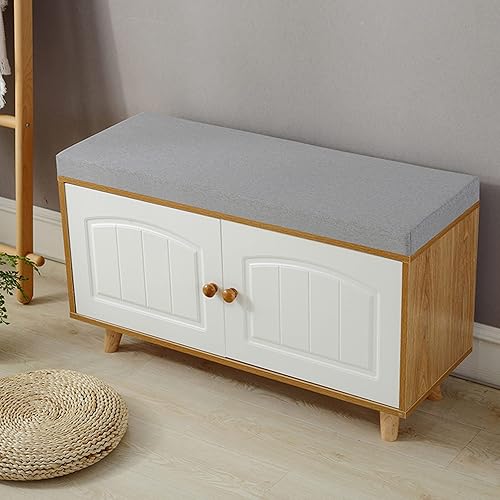 Miniatura 10 de Cojín de banco suave para muebles de interiorexterior, antideslizante para banco de jardín, cojín de asiento de columpio, cojín de espuma